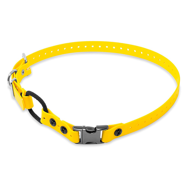 Yellow replacement strap for a dog training e-collar
