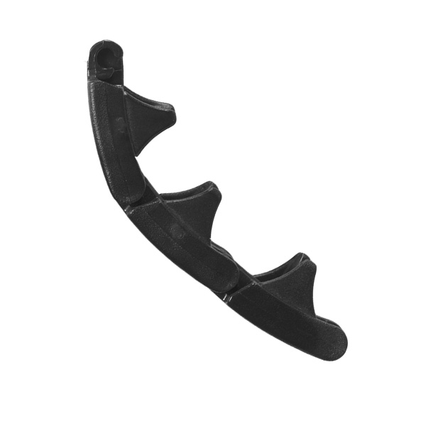 Black replacement link for a plastic pinch collar